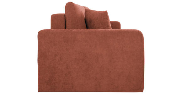 2-SITZER-SOFA in Chenille Rostfarben  - Rostfarben/Schwarz, KONVENTIONELL, Kunststoff/Textil (233/90/110cm) - Carryhome