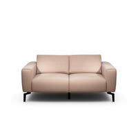 2-SITZER-SOFA Chenille Rosa  - Schwarz/Rosa, Design, Textil/Metall (180/86/86-94cm) - SENSOO