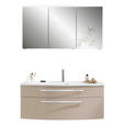 BADEZIMMER 3-teilig  in 120 cm  - Chromfarben/Kaschmir, MODERN, Glas/Holzwerkstoff (120cm) - Novel