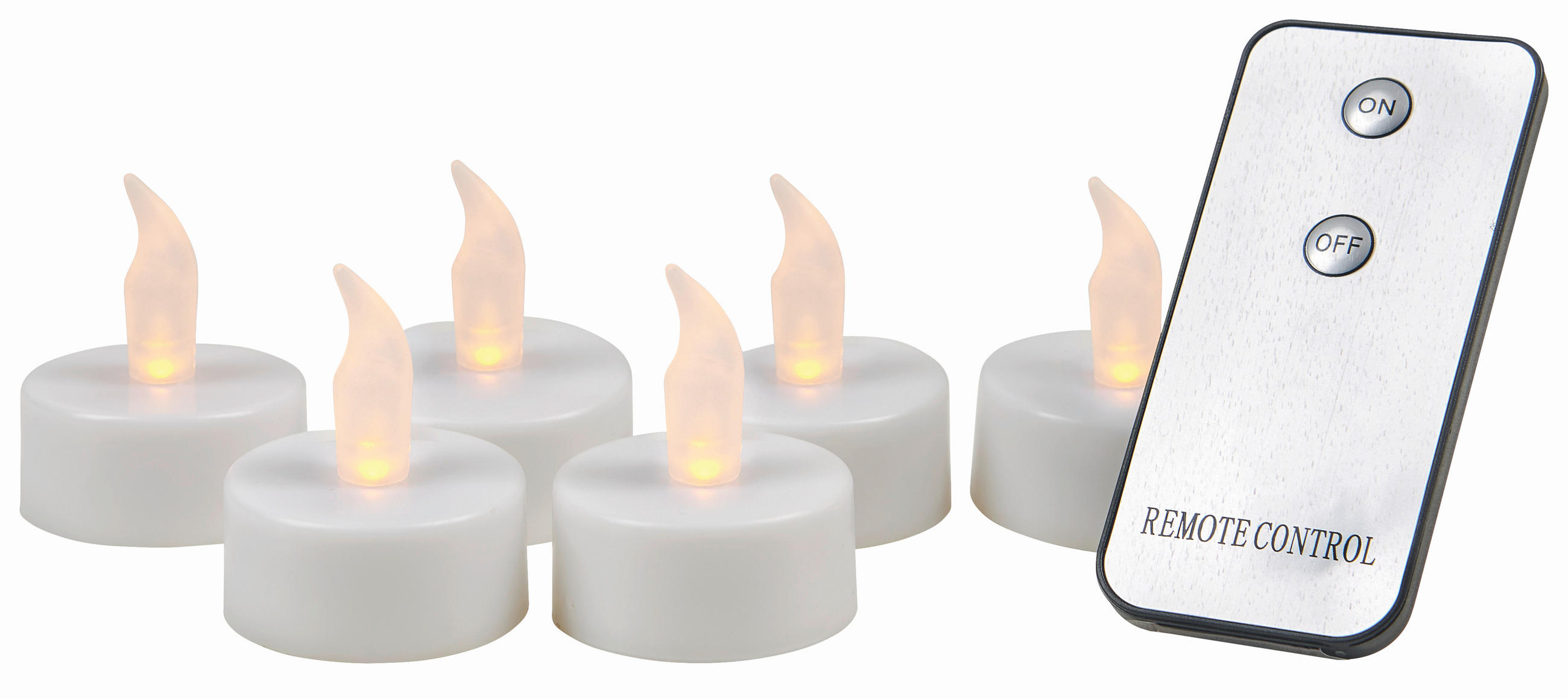 TEELICHT MIT LED  - Weiß, Basics, Kunststoff (61,5/29,5/22cm)