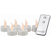 TEELICHT MIT LED  - Weiss, Basics, Kunststoff (61,5/29,5/22cm)
