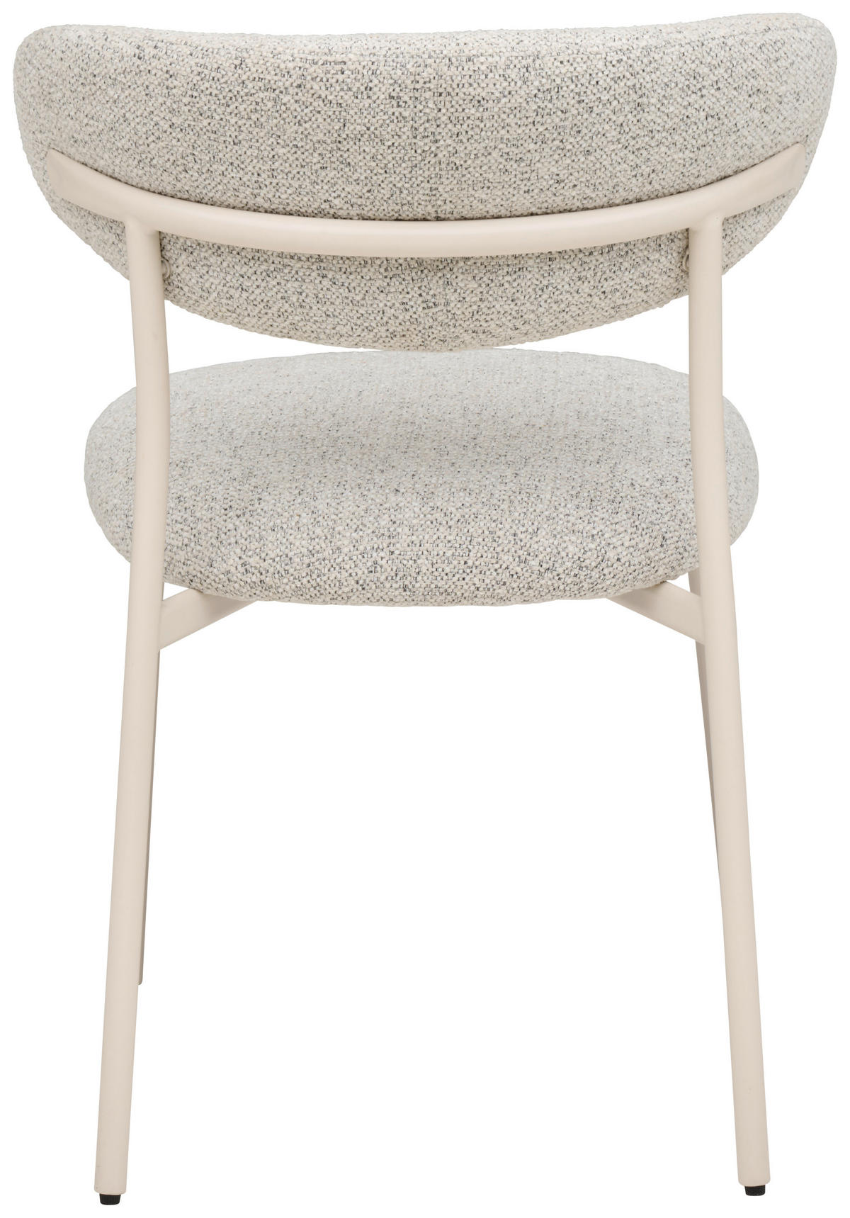 STUHL   Webstoff  - Greige/Creme, MODERN, Textil/Metall (55/80/61cm) - MID.YOU