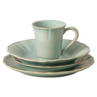 KOMBISERVICE Türkis ALENTEJO 4-teilig 1 Personen  - Türkis, Basics, Keramik - Costa Nova