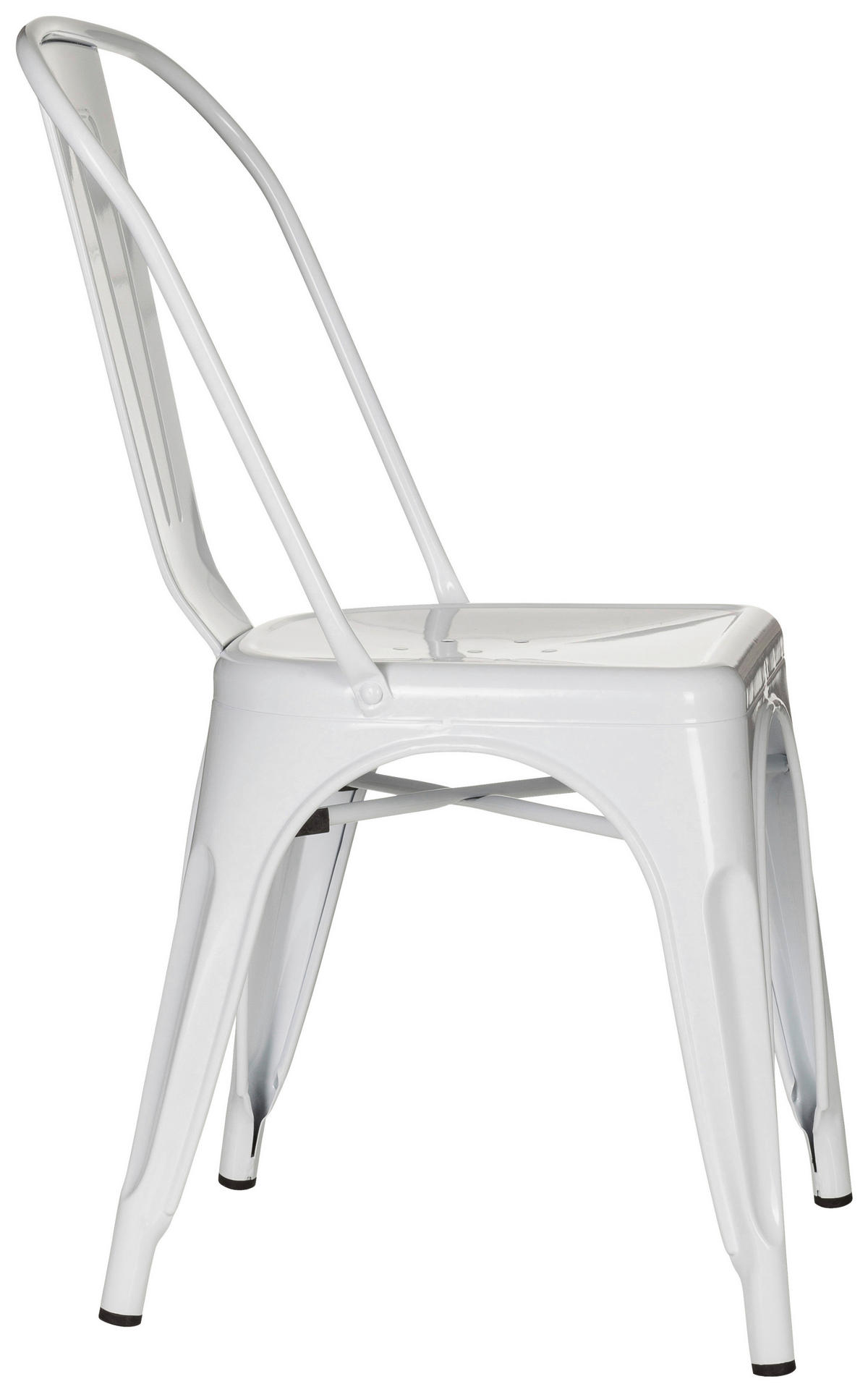 STOL stål  - vit, Basics, metall (44/84/54cm) - MID.YOU