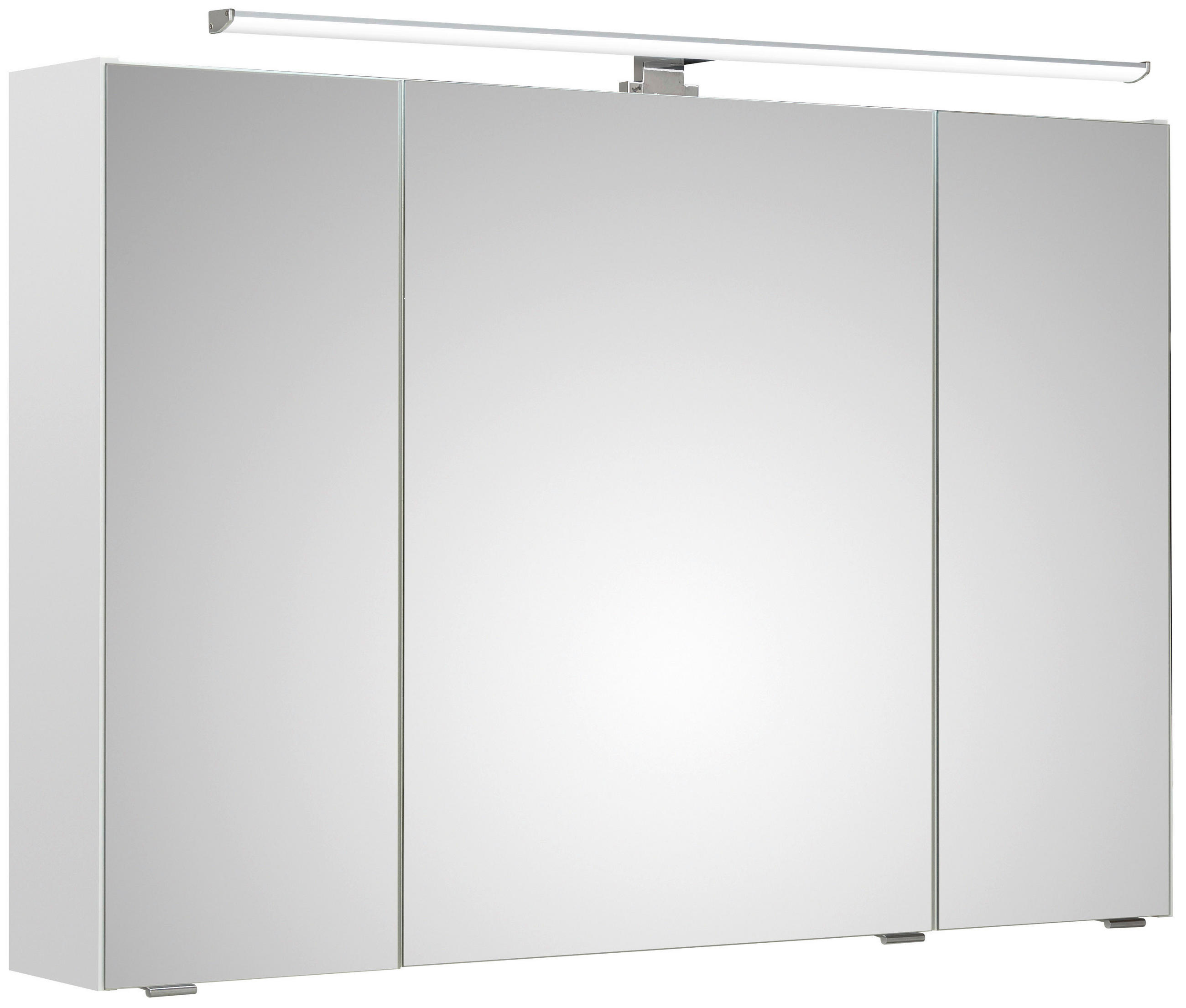 SPIEGELSCHRANK 105/70/16 cm  - Chromfarben/Weiß, KONVENTIONELL, Glas/Holzwerkstoff (105/70/16cm) - Xora
