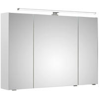 TÜKRÖS SZEKRÉNY 105/70/16 cm  - krómszínű/fehér, Konventionell, faalapú anyag/Üveg (105/70/16cm) - Xora