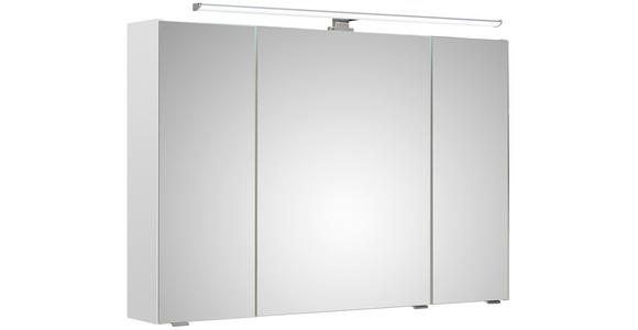 SPIEGELSCHRANK 105/70/16 cm  - Chromfarben/Weiß, KONVENTIONELL, Glas/Holzwerkstoff (105/70/16cm) - Xora