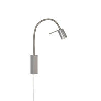 LED-WANDLEUCHTE - Nickelfarben, Basics, Metall (4/40cm) - Fischer & Honsel