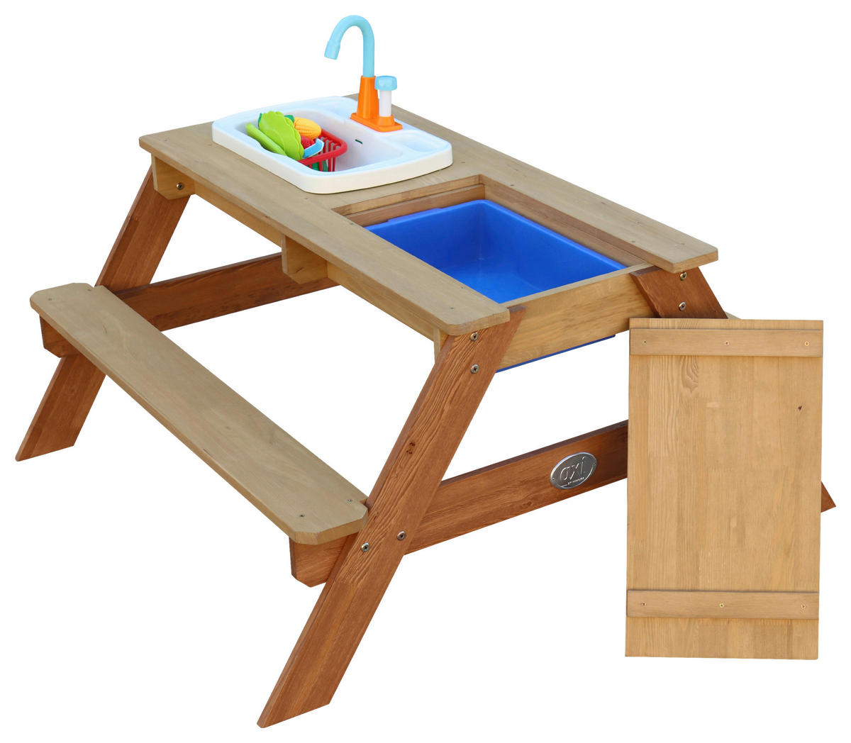 SAND- UND WASSERTISCH  - Braun, KONVENTIONELL, Holz/Kunststoff (97,5/50/95cm) - Ambia Garden