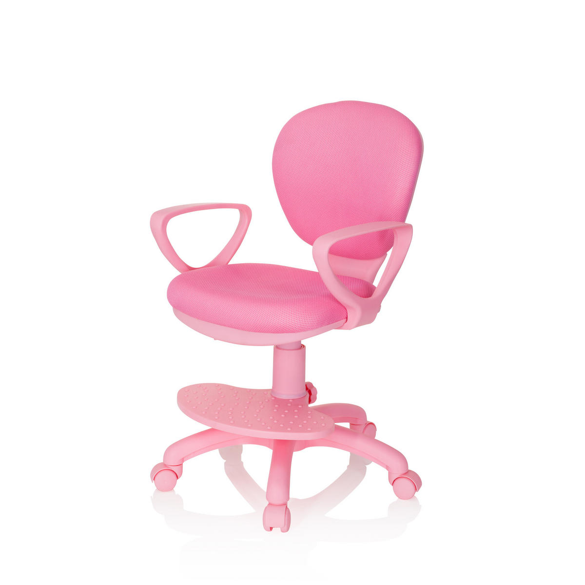 MLADINSKI VRTLJIVI STOL umetna masa pink  - pink, Basics, umetna masa (53/83-95/51cm) - MID.YOU