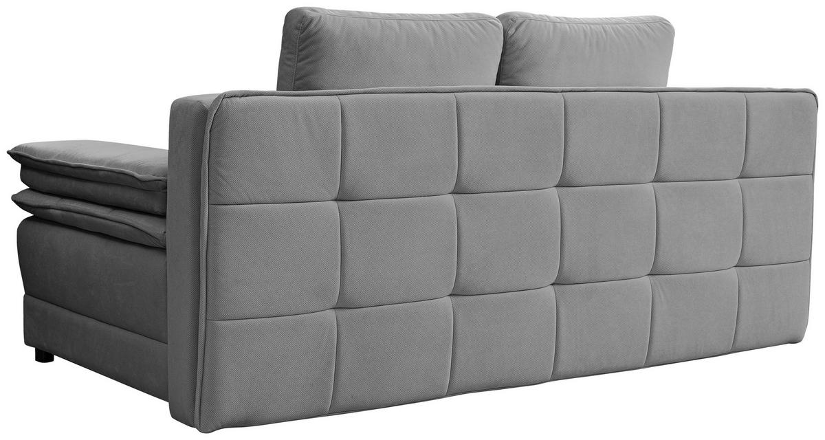 SCHLAFSOFA Webstoff Grau  - Schwarz/Grau, Modern, Kunststoff/Textil (202/73-92/105cm) - MID.YOU