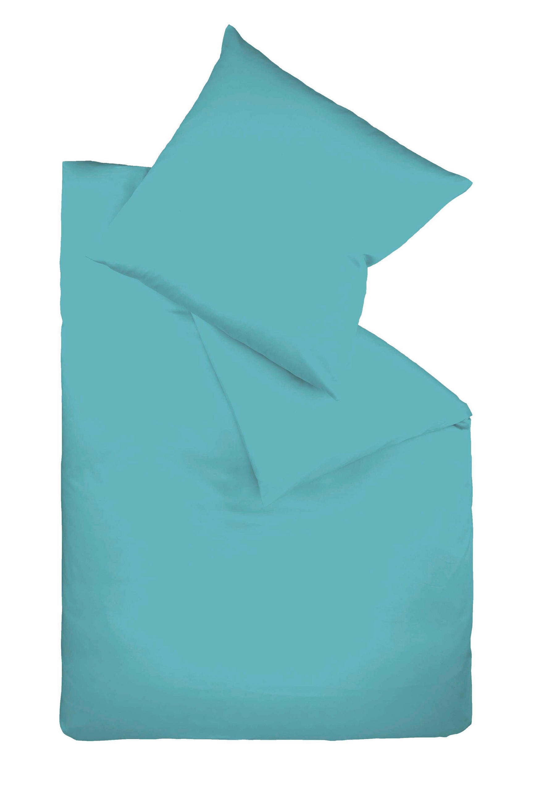 BETTWÄSCHE Satin 200/220 cm - Petrol, Basics, Textil (200/220cm) - Fleuresse