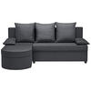 ECKSOFA in Webstoff Dunkelgrau  - Dunkelgrau/Anthrazit, Konventionell, Kunststoff/Textil (159/196cm) - Ti'me