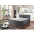 BOXSPRINGBETT 'PRINZ' H2 Lederlook 160/200 cm INKL. Matratze, gepolstertes Kopfteil, Topper, motorische Verstellbarkeit - Silberfarben/Grau, MODERN, Textil (160/200cm) - Novel BOXSPRINGBETT 'PRINZ' H2 Lederlook 160/200 cm INKL. Matratze, gepolstertes Kopfteil, Topper, motorische Verstellbarkeit - Silberfarben/Grau, MODERN, Textil (160/200cm) - Novel