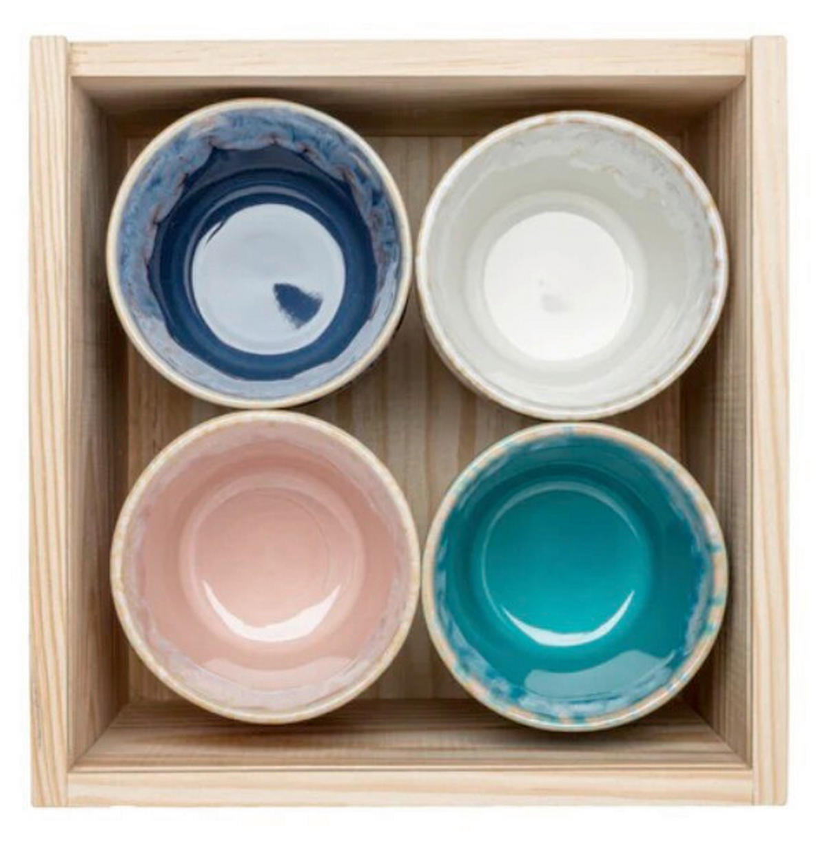 ESPRESSOTASSEN SET 80ML Grespresso 8-teilig  - Multicolor, Basics, Keramik - Costa Nova