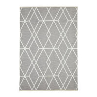 TEPIH NISKOG TKANJA 80/150 cm   siva, bijela, taupe  Olivia  - bijela/siva, Lifestyle, tekstil (80/150cm) - Novel