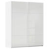 SCHWEBETÜRENSCHRANK 162/223/68 cm 2-türig Weiß  - Weiß, KONVENTIONELL, Glas/Holzwerkstoff (162/223/68cm) - Novel