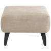 HOCKER in Holz, Textil Beige  - Beige/Schwarz, Modern, Holz/Textil (66/44/66cm) - MID.YOU