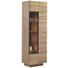 VITRINE Wildeiche massiv, mehrschichtige Massivholzplatte (Tischlerplatte) Braun, Eichefarben - Eichefarben/Braun, Design, Glas/Holz (64/201,6/42,5cm) - VOGLAUER