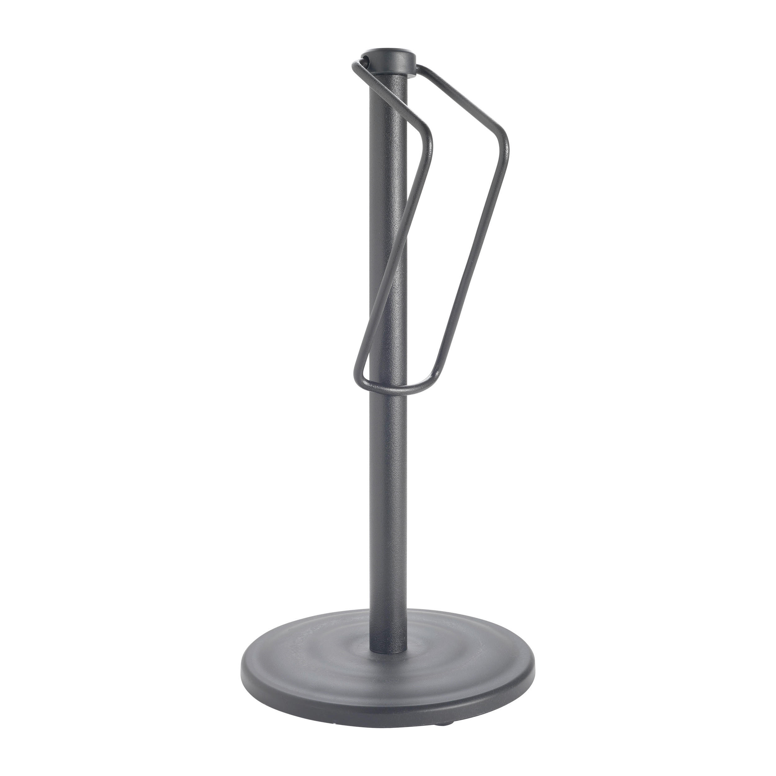 KÜCHENROLLENHALTER - Schwarz, Basics, Metall (16/33/16cm) - Metaltex