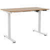 SCHREIBTISCH höhenverstellbar  - Eichefarben/Weiß, MODERN, Holzwerkstoff/Metall (120/60/73,5/118cm) - Livetastic