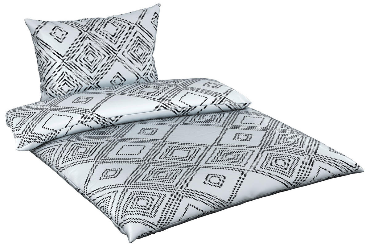 ÁGYNEMŰHUZAT-GARNITÚRA 140/200 cm  - fekete/fehér, Design, textil (140/200cm) - Novel