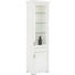 VITRINE in furniert, massiv Kirschbaum, Linde Creme - Silberfarben/Creme, LIFESTYLE, Glas/Holz (62/42/213cm) - Selva VITRINE in furniert, massiv Kirschbaum, Linde Creme - Silberfarben/Creme, LIFESTYLE, Glas/Holz (62/42/213cm) - Selva
