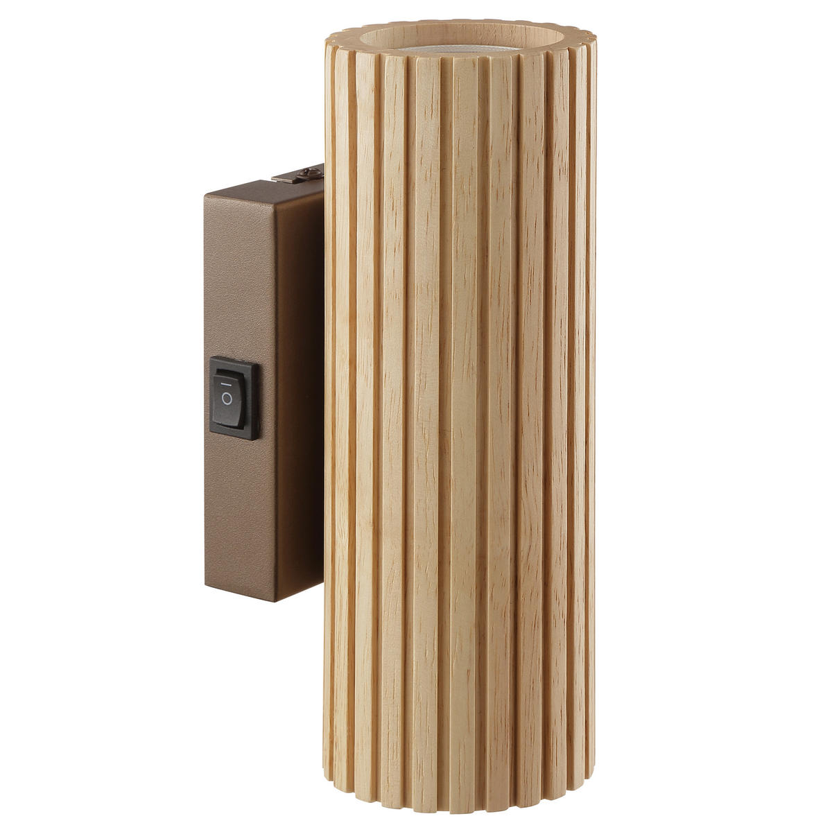 WANDLEUCHTE LAKEWOOD 9,5/20/7 cm  - Braun, Design, Holz/Metall (9,5/20/7cm)