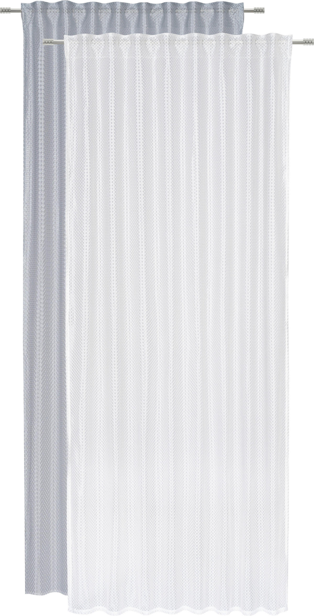 HOTOVÝ ZÁVES, polopriehľadné, 135/245 cm - biela, Trend, textil (135/245cm) - Esposa