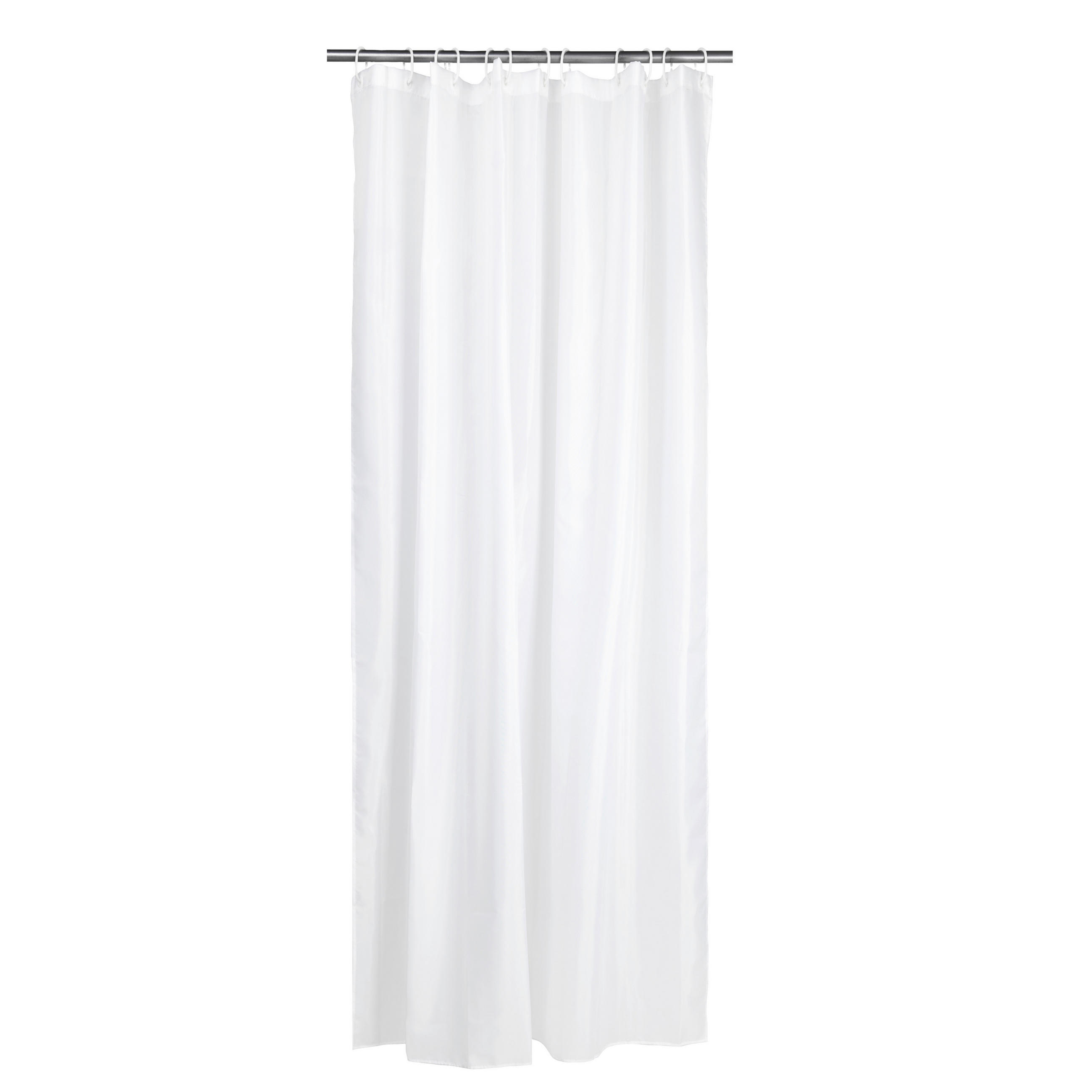 DUSCHDRAPERI Solid 180/200 cm  - vit, Basics, textil (180/200cm) - Best Price