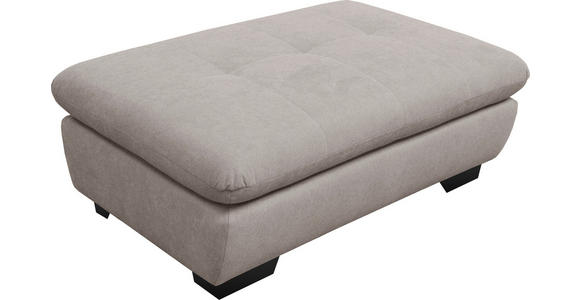 ECKSOFA in Mikrofaser Hellgrau  - Hellgrau/Schwarz, Design, Textil/Metall (290/198cm) - Xora