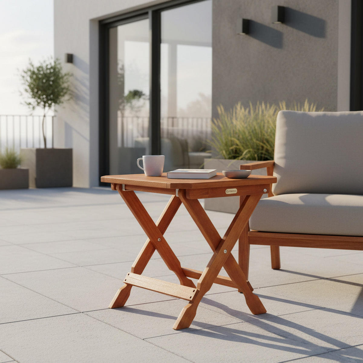 KLAPPHOCKER Naturfarben  - Naturfarben, KONVENTIONELL, Holz (50/50/50cm) - Gardenson