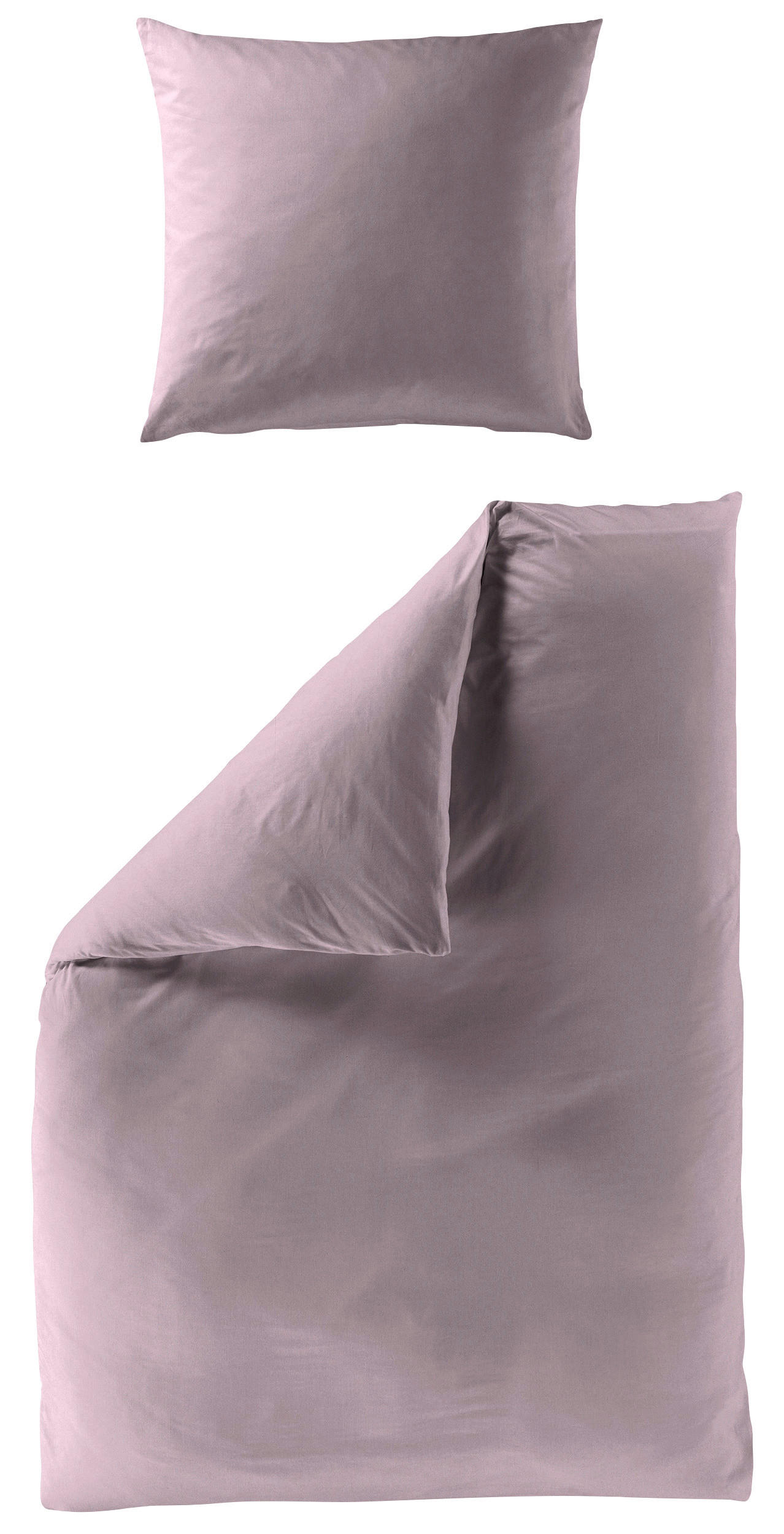 BETTWÄSCHE Makosatin 135/200 cm  - Flieder, KONVENTIONELL, Textil (135/200cm) - Bierbaum