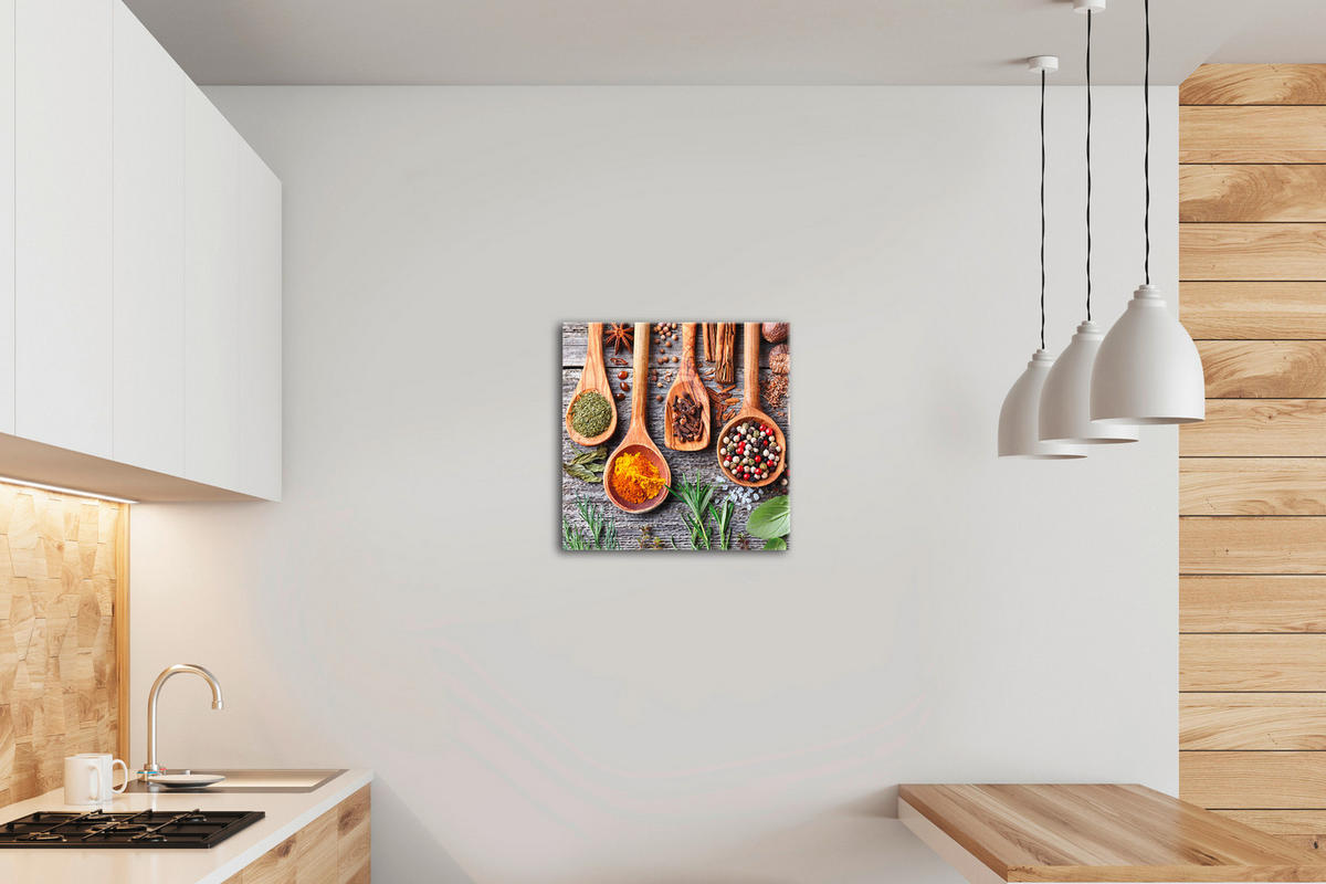 OBRAZ NA PLÁTNĚ, jídlo a pití, 30/30 cm  - vícebarevná, Basics, dřevo/papír (30/30cm) - Euroart