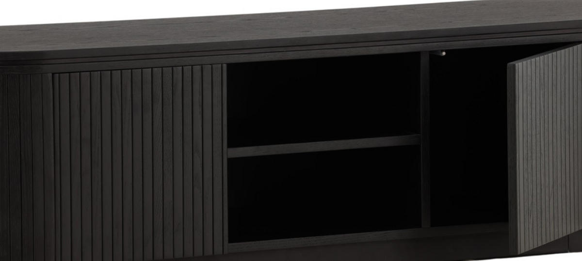 TV-BÄNK 160/45/48 cm  - svart, Design, trämaterial (160/45/48cm) - Niels Andersson