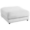 HOCKER in Textil Weiss  - Weiss/Schwarz, Design, Kunststoff/Textil (100/86/100cm) - Lomoco