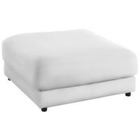 HOCKER in Textil Weiss  - Weiss/Schwarz, Design, Kunststoff/Textil (100/86/100cm) - Lomoco