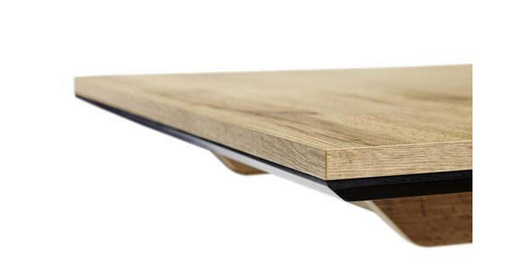 ESSTISCH in Holzwerkstoff 110(150)/70/75,5 cm - Eichefarben/Schwarz, Design, Holzwerkstoff (110(150)/70/75,5cm) - Cantus