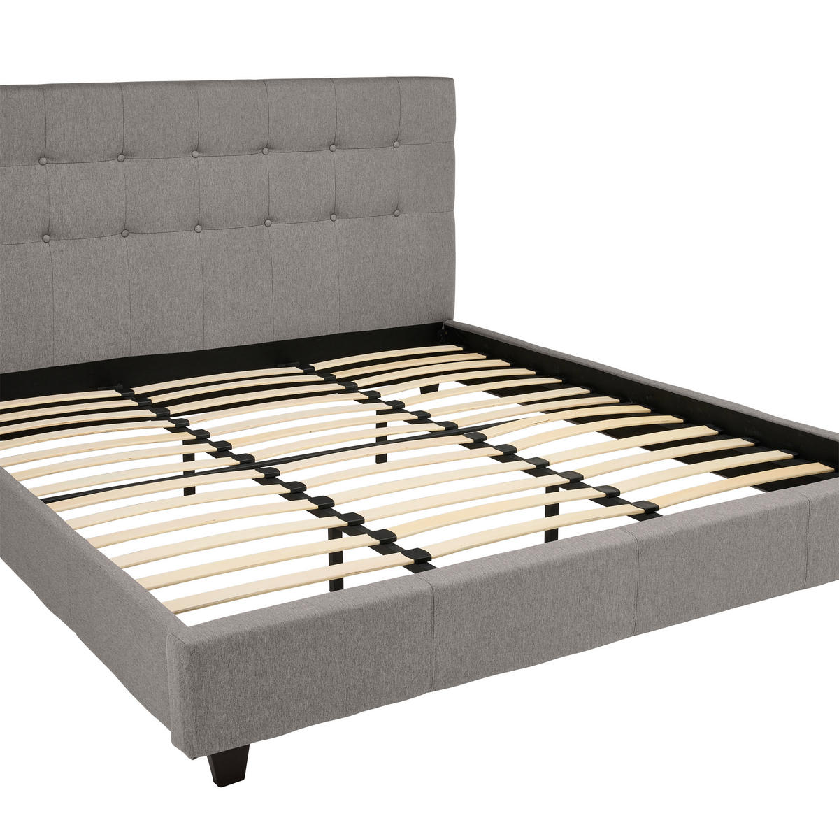 TAPECIRANI KREVET   180/200 cm   svijetlo siva  - svijetlo siva, Moderno, drvo/tekstil (180/200cm) - Carryhome
