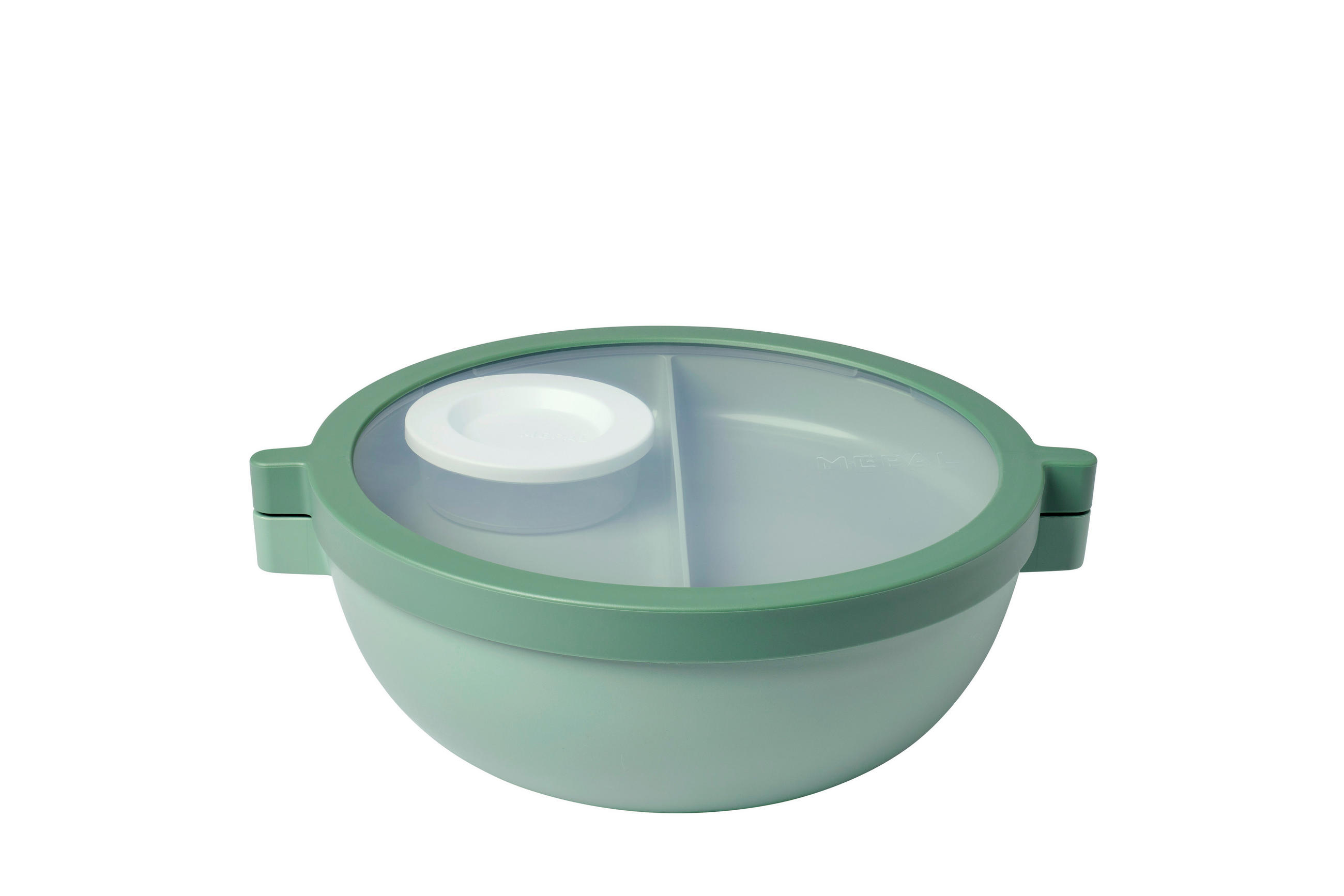 BENTOBOX - Transparent/Salbeigrün, KONVENTIONELL, Kunststoff (24/20,7/8,5cm) - Mepal