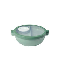 BENTO BOX plast  plast 1.5 l - šalvějově zelená/průhledné, Konvenční, plast (24/20,7/8,5cm) - Mepal