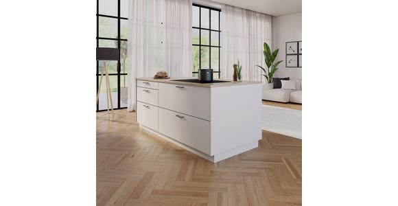 EINBAUKÜCHE   - Weiß, Design, Holzwerkstoff - Novel
