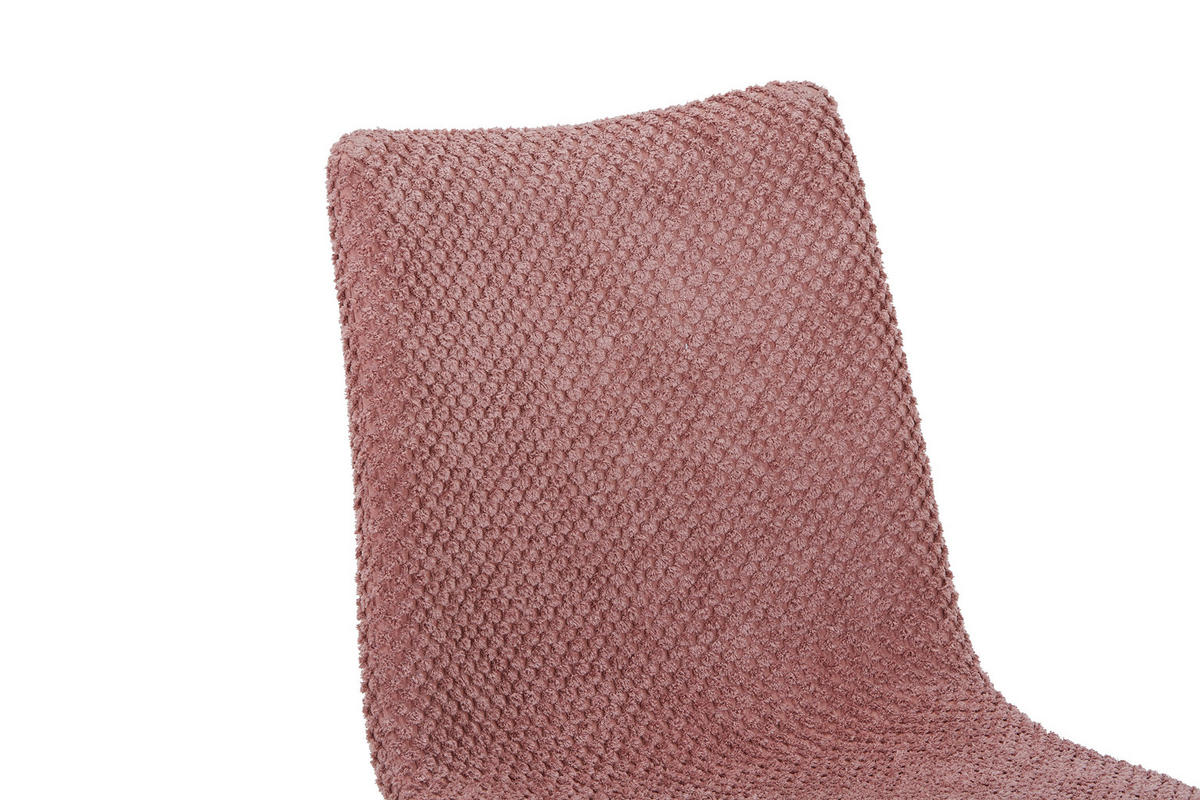 STUHL Webstoff Rosa  - Rosa, Design, Textil/Metall (45/86,5/57cm) - home24