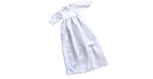 TAUFKLEID - Weiß, Textil (62/68) - MY BABY LOU