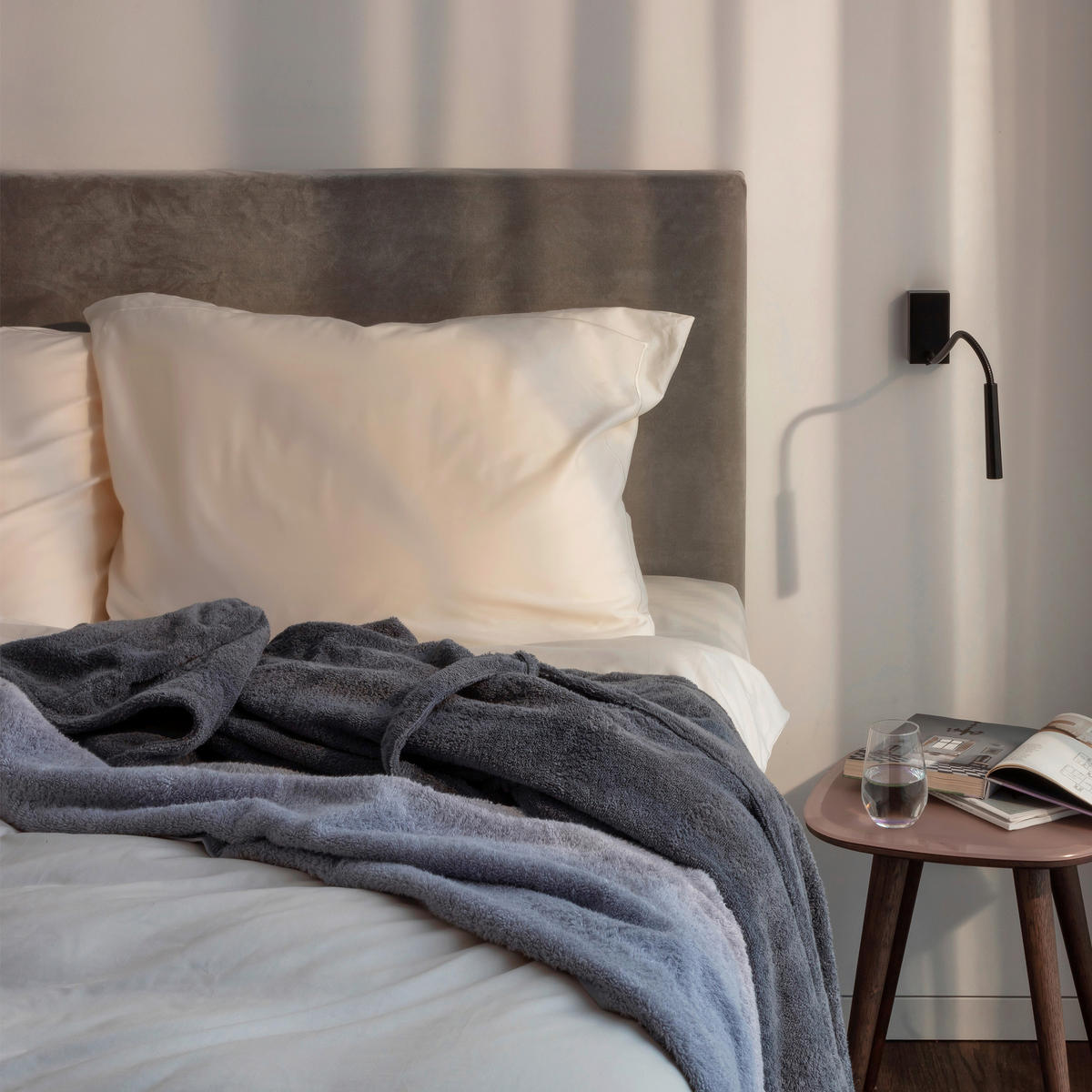 BADEMANTEL XXL Unisex  - Grau, Basics, Textil (XXLnull) - Moeve