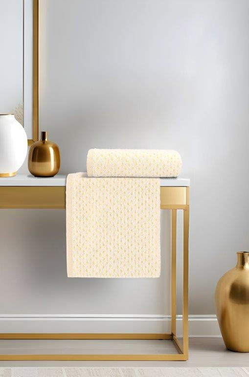 DUSCHTUCH GOLDEN CENTURY 67/140 cm  - Beige, Konventionell, Textil (67/140cm) - Vossen