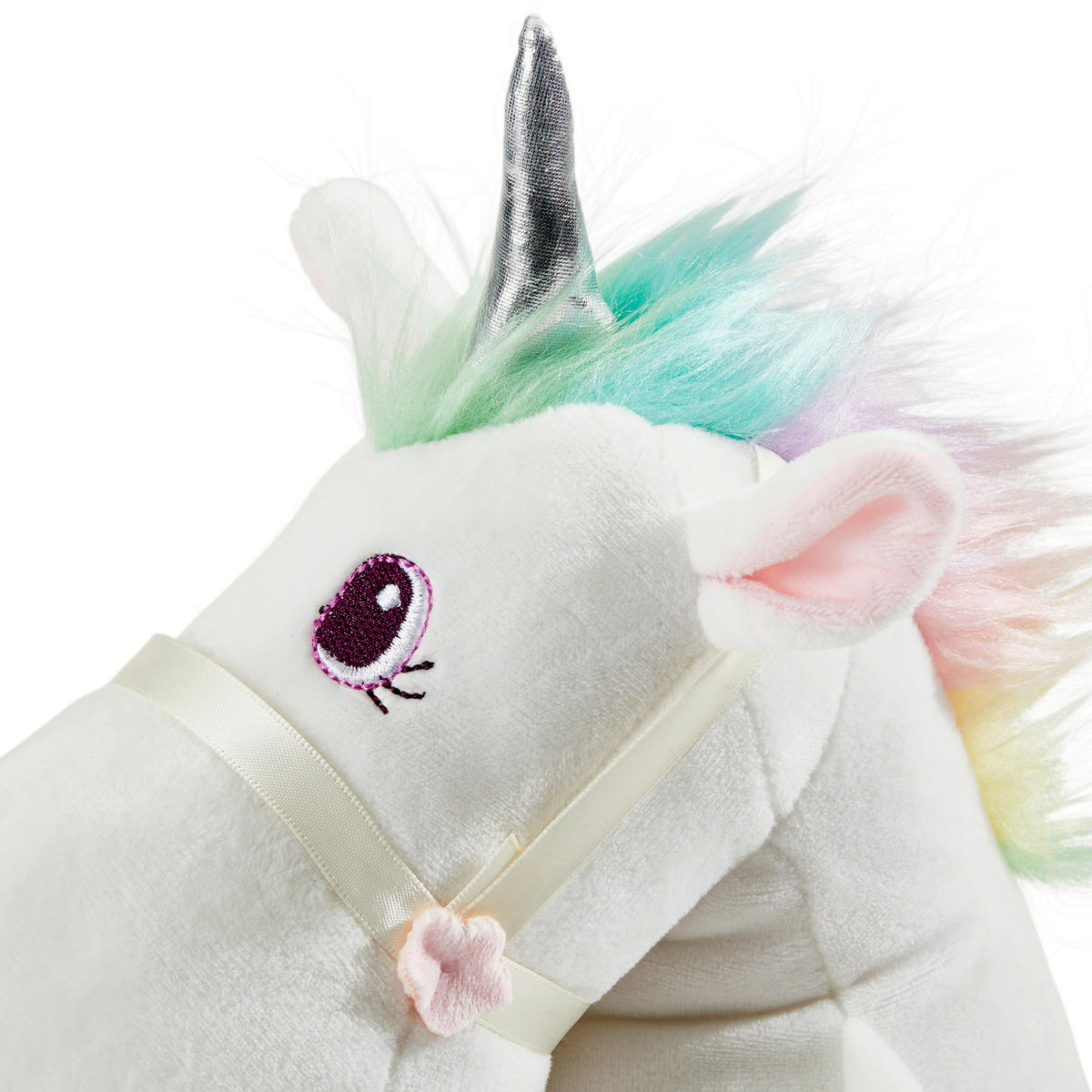 PLIŠASTA ŽIVAL - roza/bela, Basics, tekstil (25cm) - My Baby Lou