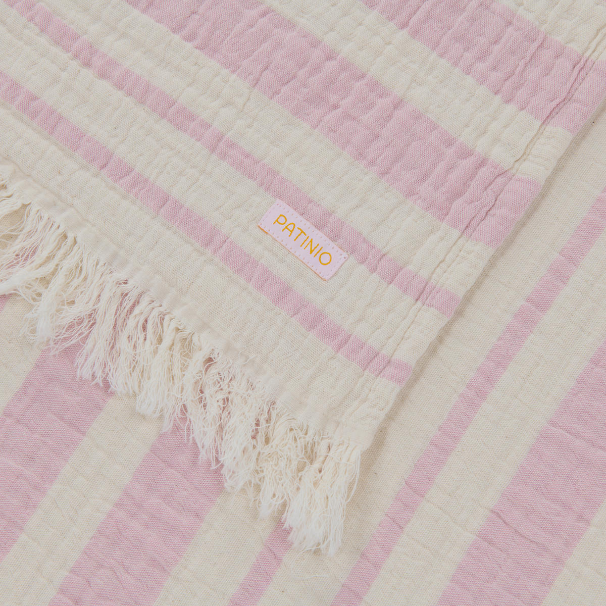 SCHMUSEDECKE   - Pink/Naturfarben, Basics, Textil (100/100cm) - Patinio