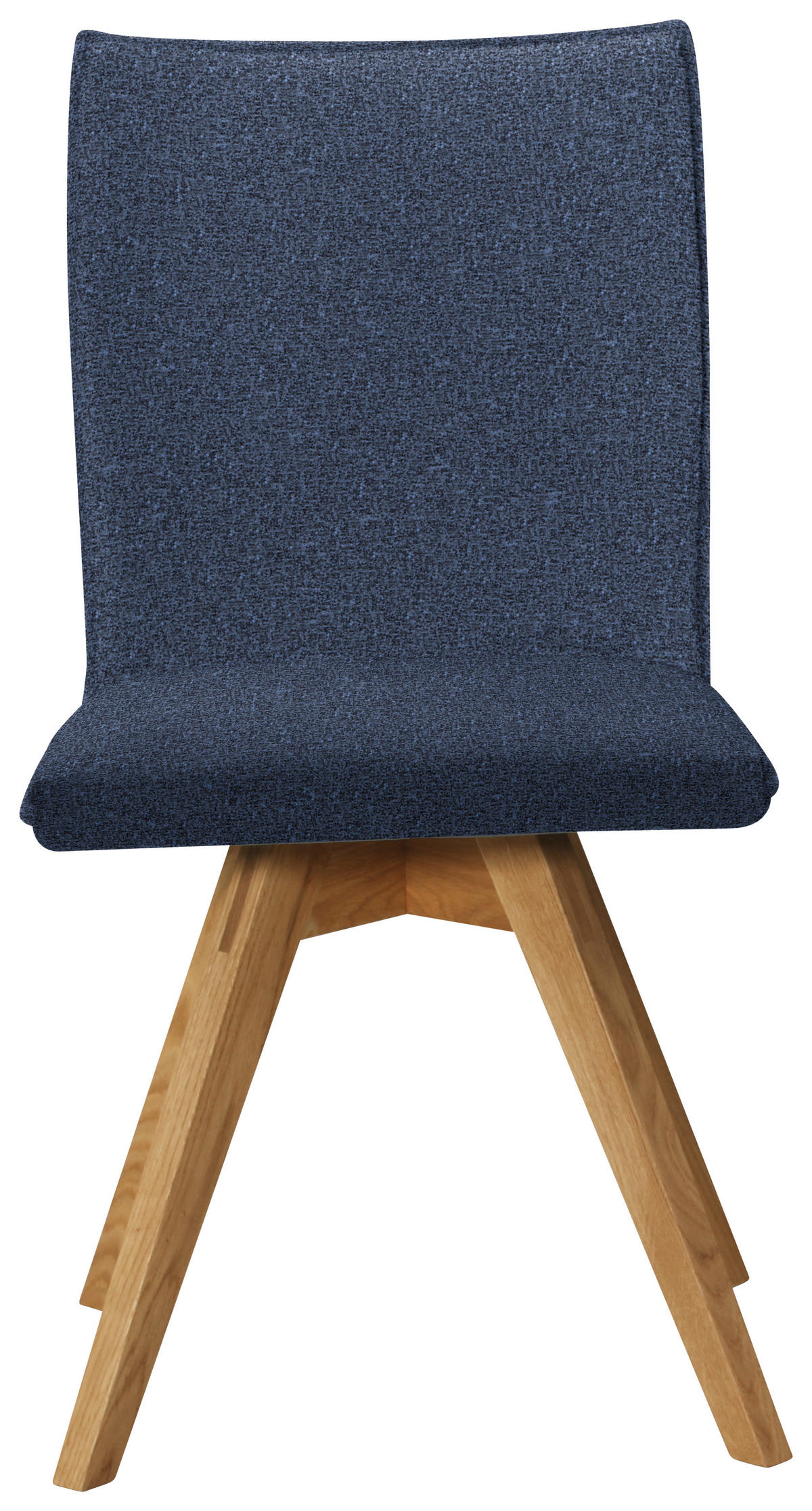 STUHL  in Samt  - Eichefarben/Dunkelblau, Konventionell, Holz/Textil (60/91/61cm) - Moderano