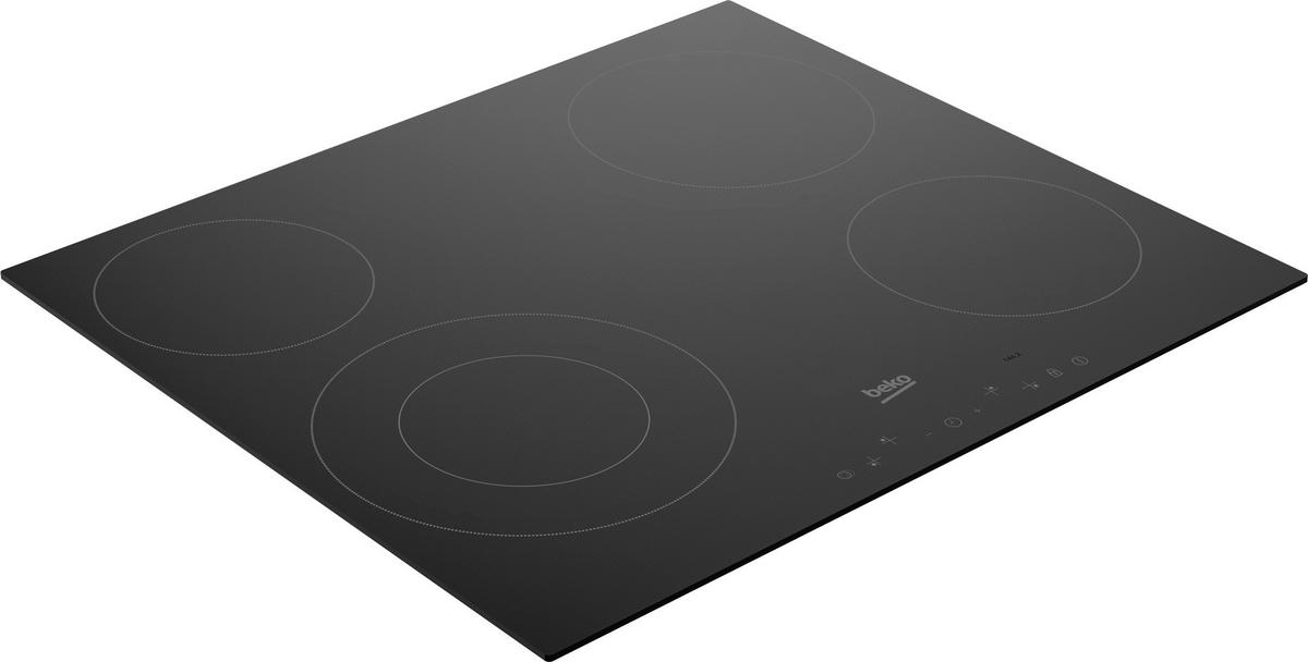 BACKOFENSET  - Schwarz, Basics, Glas/Metall (59.4/59.5/56.7cm) - Beko